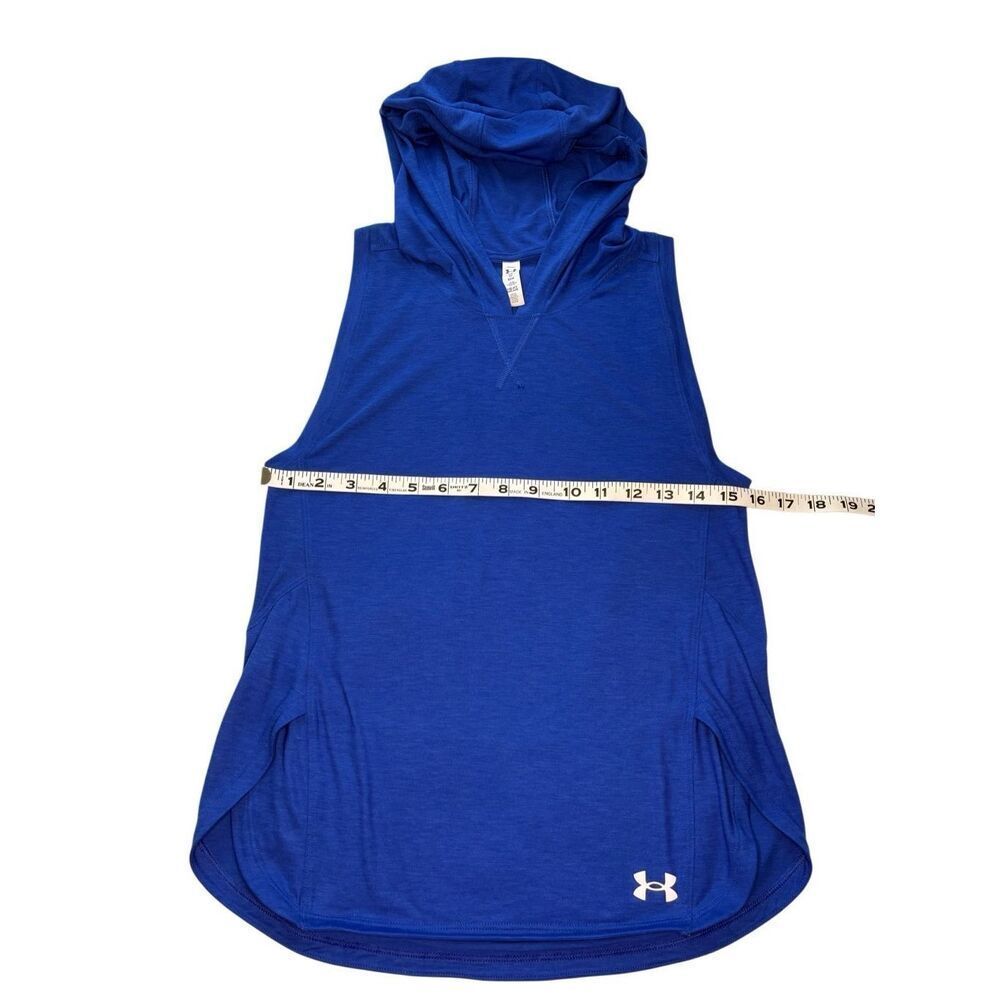 Under Armour Breathe sleeveless hoodie in royal blue - XS - Picture 6 of 8